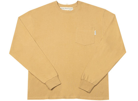 Advisory Board Crystals Long Sleeve Pocket Tee in Topaz