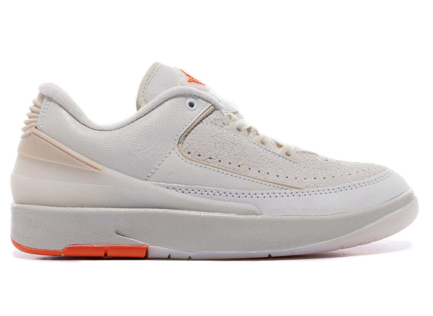 Air Jordan 2 Retro Low SP in White / Sail / Light Bone / Bright Marathon