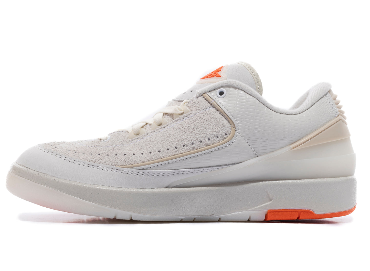 Air Jordan 2 Retro Low SP in White / Sail / Light Bone / Bright Marathon