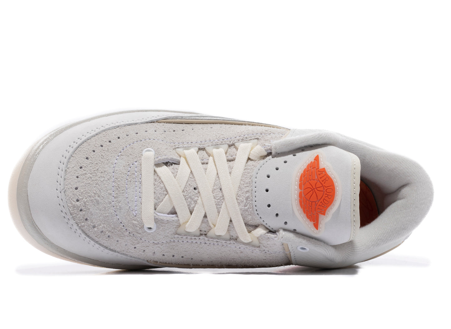 Air Jordan 2 Retro Low SP in White / Sail / Light Bone / Bright Marathon