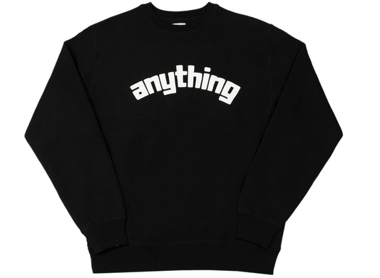 aNYthing Classic Logo Crewneck in Black