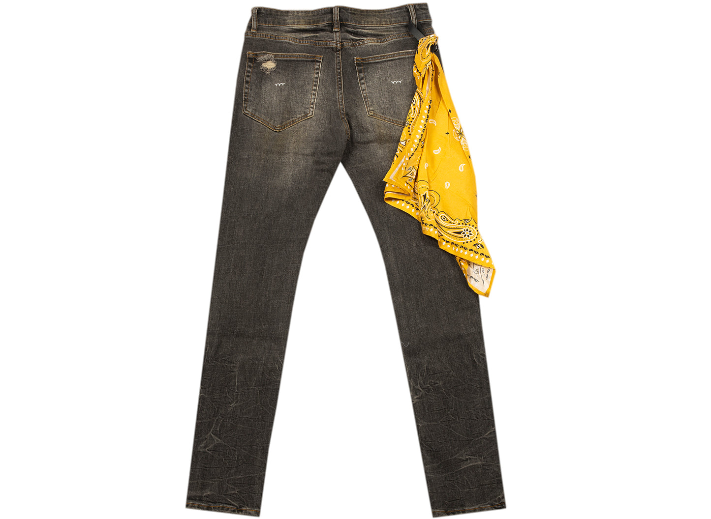 BLUECARATS McQueen Jeans Pitillo de 5 Bolsillos en Negro