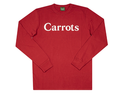 Carrots Wordmark Long Sleeve in Red