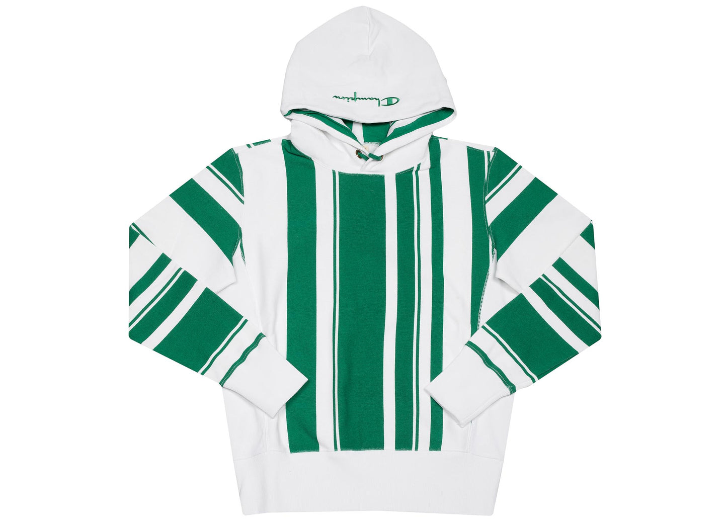 Champion Men's Hoodie in Green / White