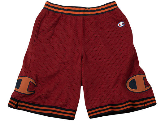 Champion Rec Mesh Shorts in Cherry Pie