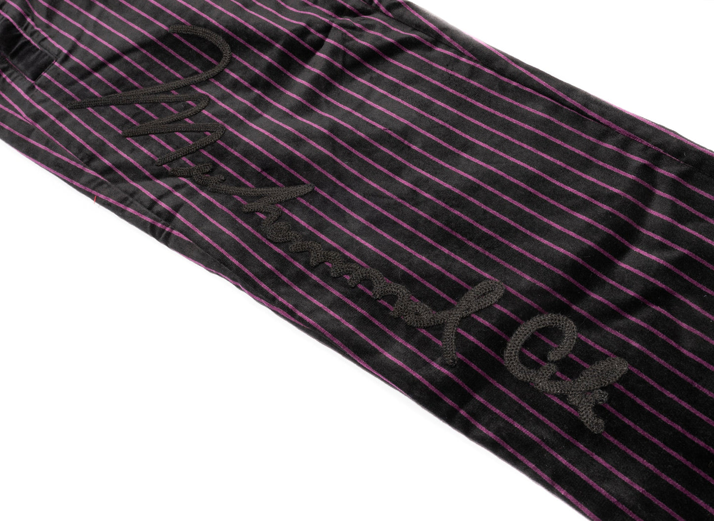 Champion x Muhammad Ali by Don C Signature Track Pants in Black / Burgundy