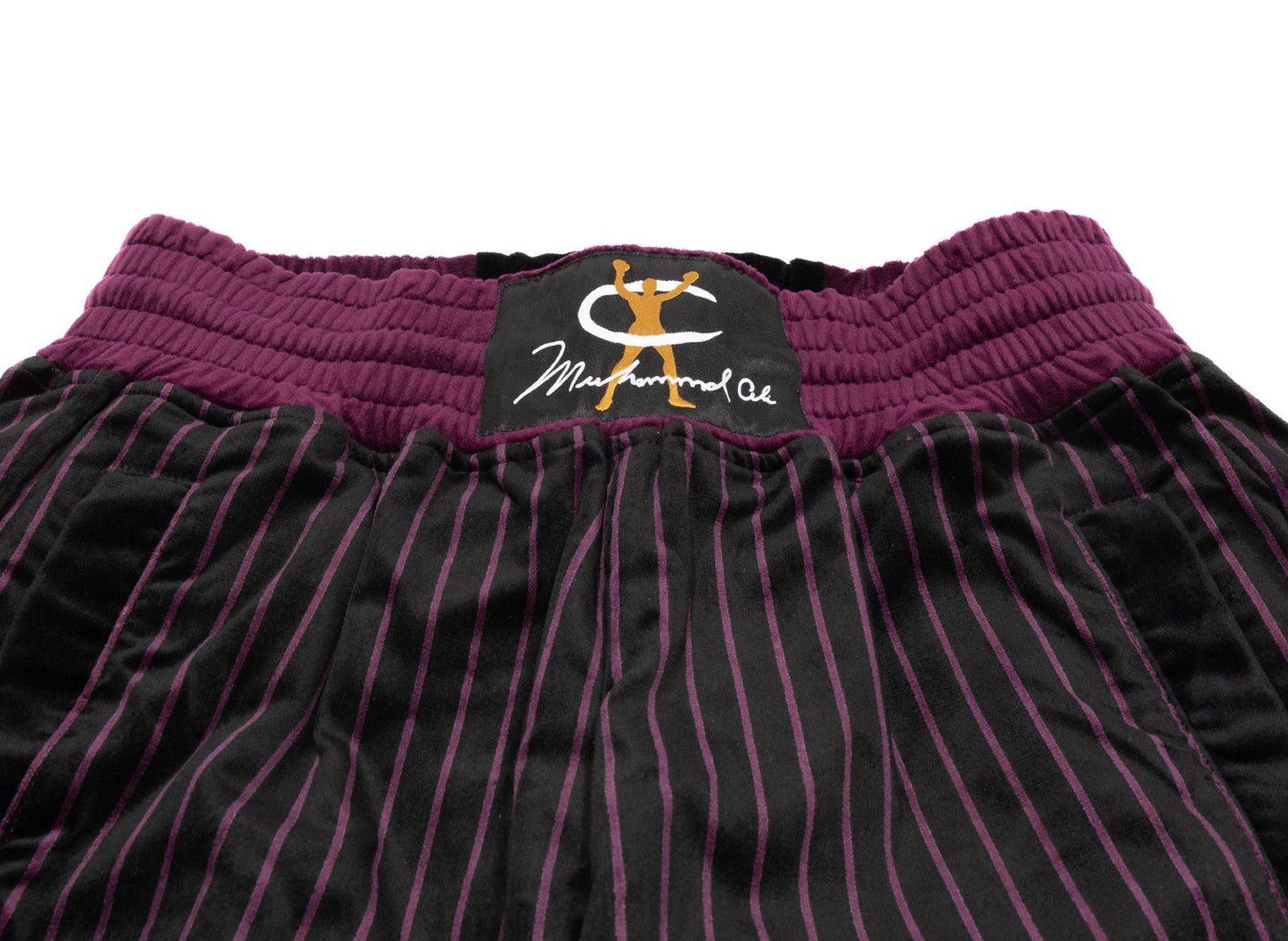 Champion x Muhammad Ali by Don C Signature Track Pants in Black / Burgundy