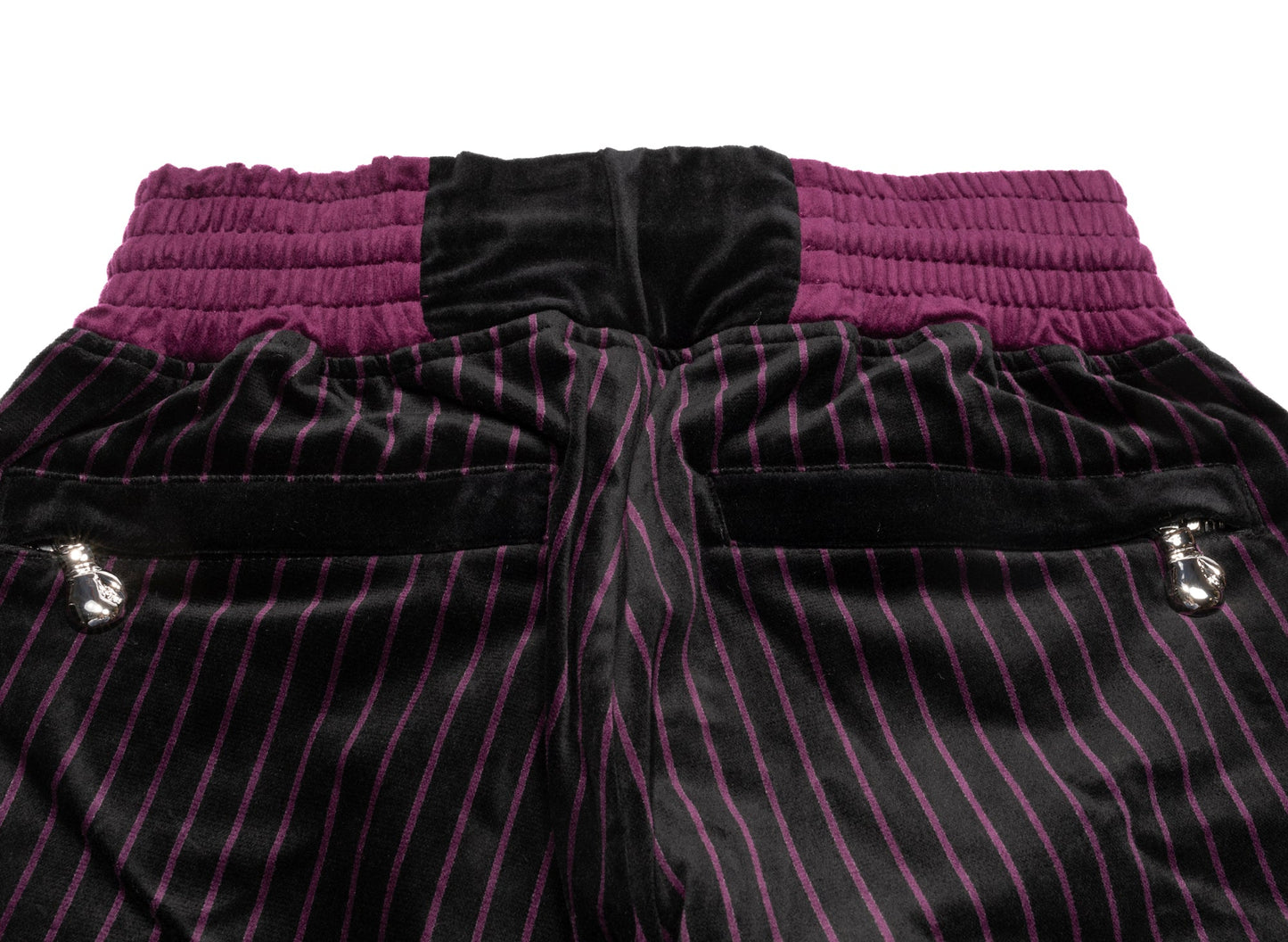 Champion x Muhammad Ali by Don C Signature Track Pants in Black / Burgundy