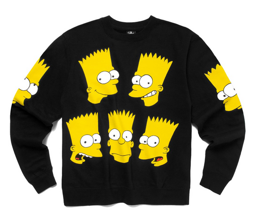 Chinatown Market Simpsons Classic Bart Crewneck in Black