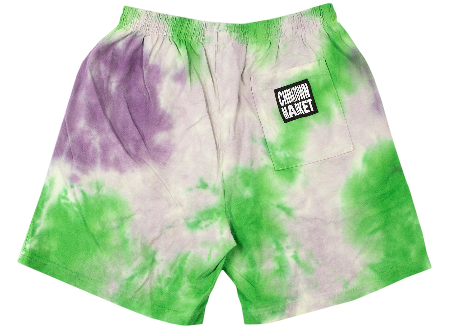Chinatown Market Smiley Multi Sweatshorts 'Tie Dye'