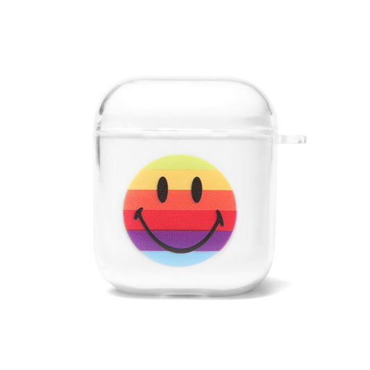 Chinatown Market Smiley Tech AirPods Case in Silver