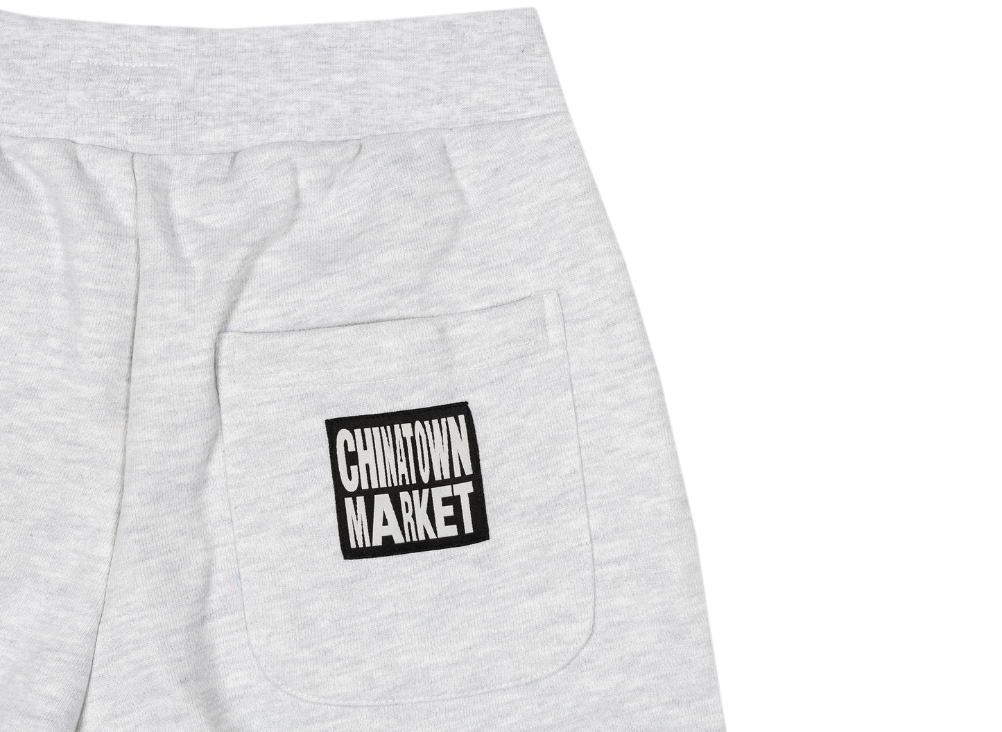 Chinatown Market Watercolor Arc Sweatshorts in Ash Grey