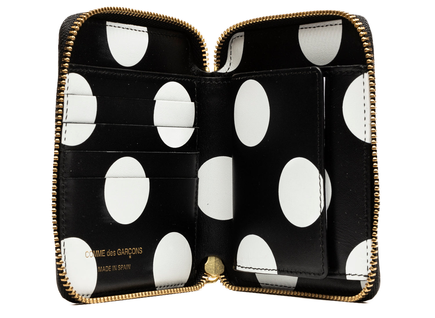 Comme des Garçon Polka Dot Zip Around Wallet - view 2