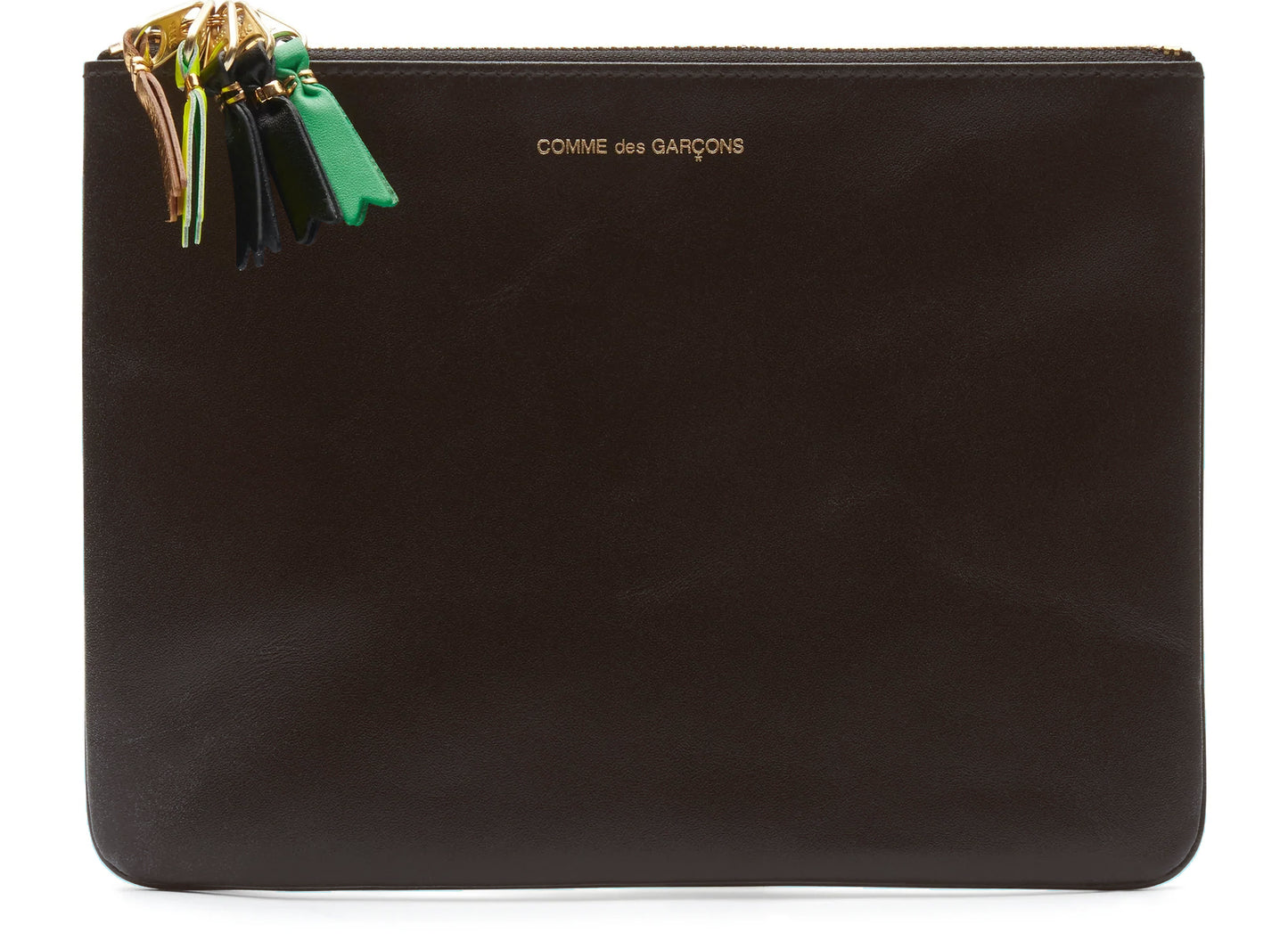 Comme des Garçon SA5100 Zipper Pull Wallet in Brown