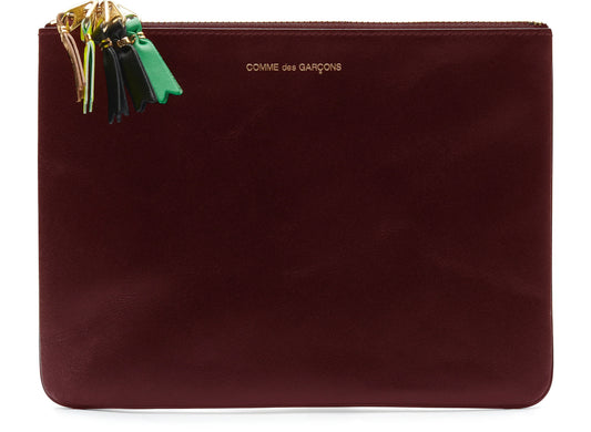 Comme des Garçon SA5100 Zipper Pull Wallet in Red