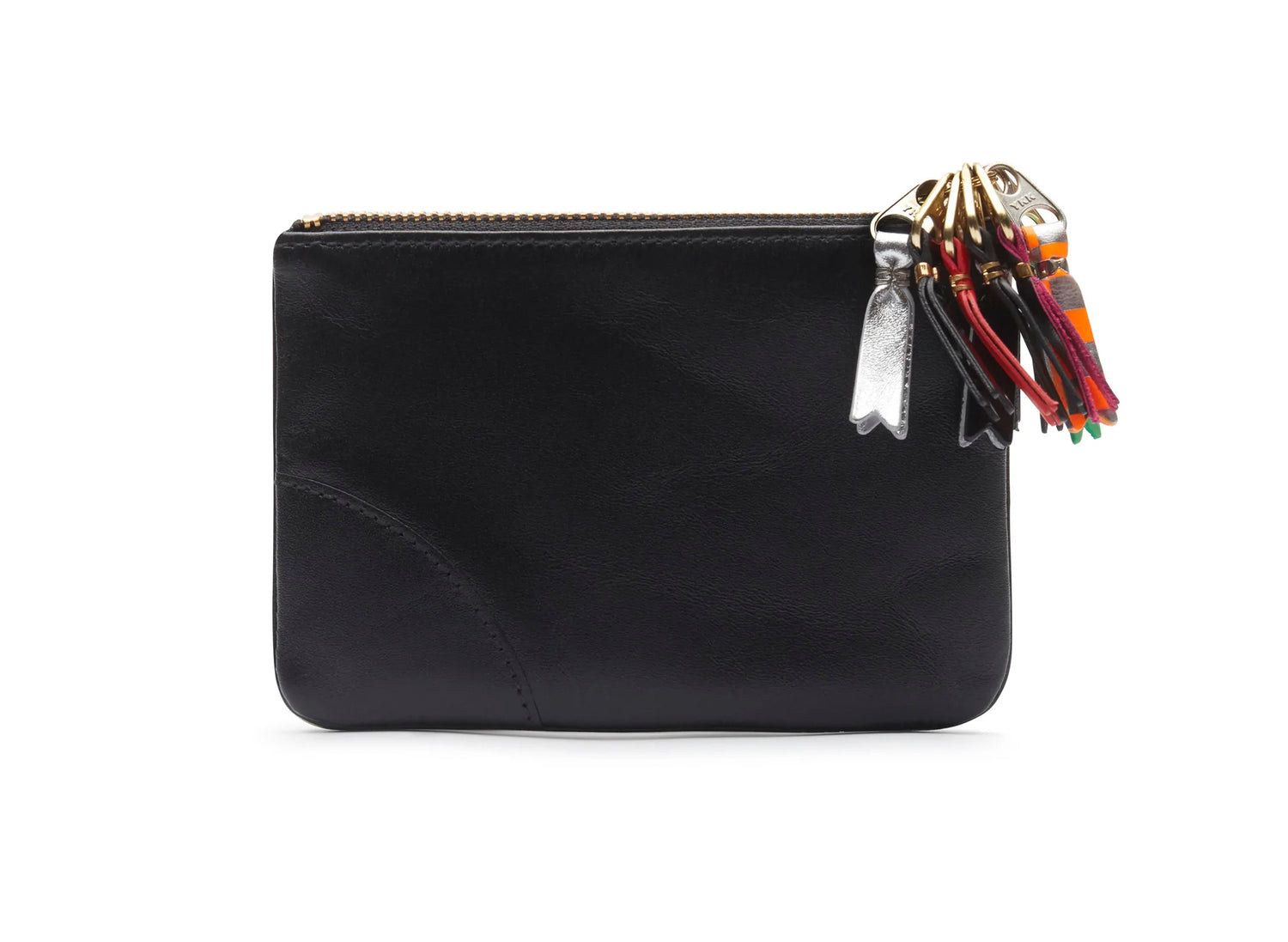 Comme des Garçon SA8100 Zipper Pull Wallet in Black - view 2