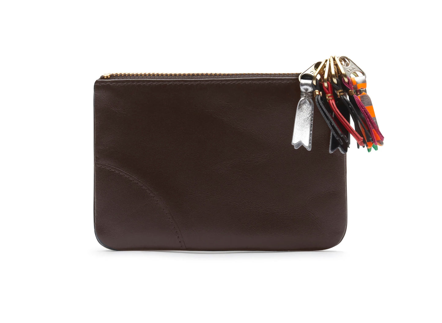 Comme des Garçon SA8100 Zipper Pull Wallet in Brown - view 2