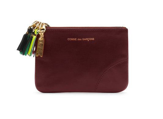 Comme des Garçon SA8100 Zipper Pull Wallet in Red