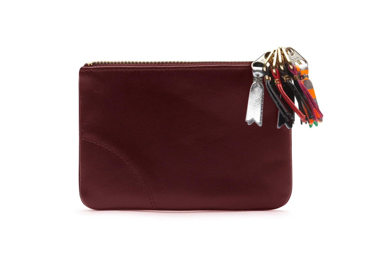 Comme des Garçon SA8100 Zipper Pull Wallet in Red - view 2