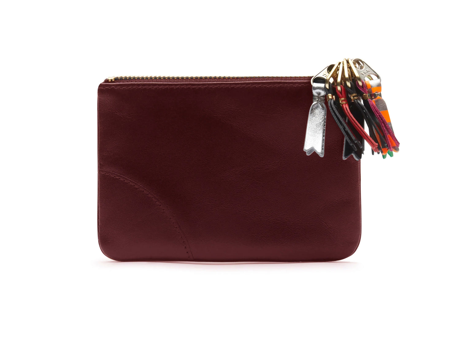Comme des Garçon SA8100 Zipper Pull Wallet in Red - view 2