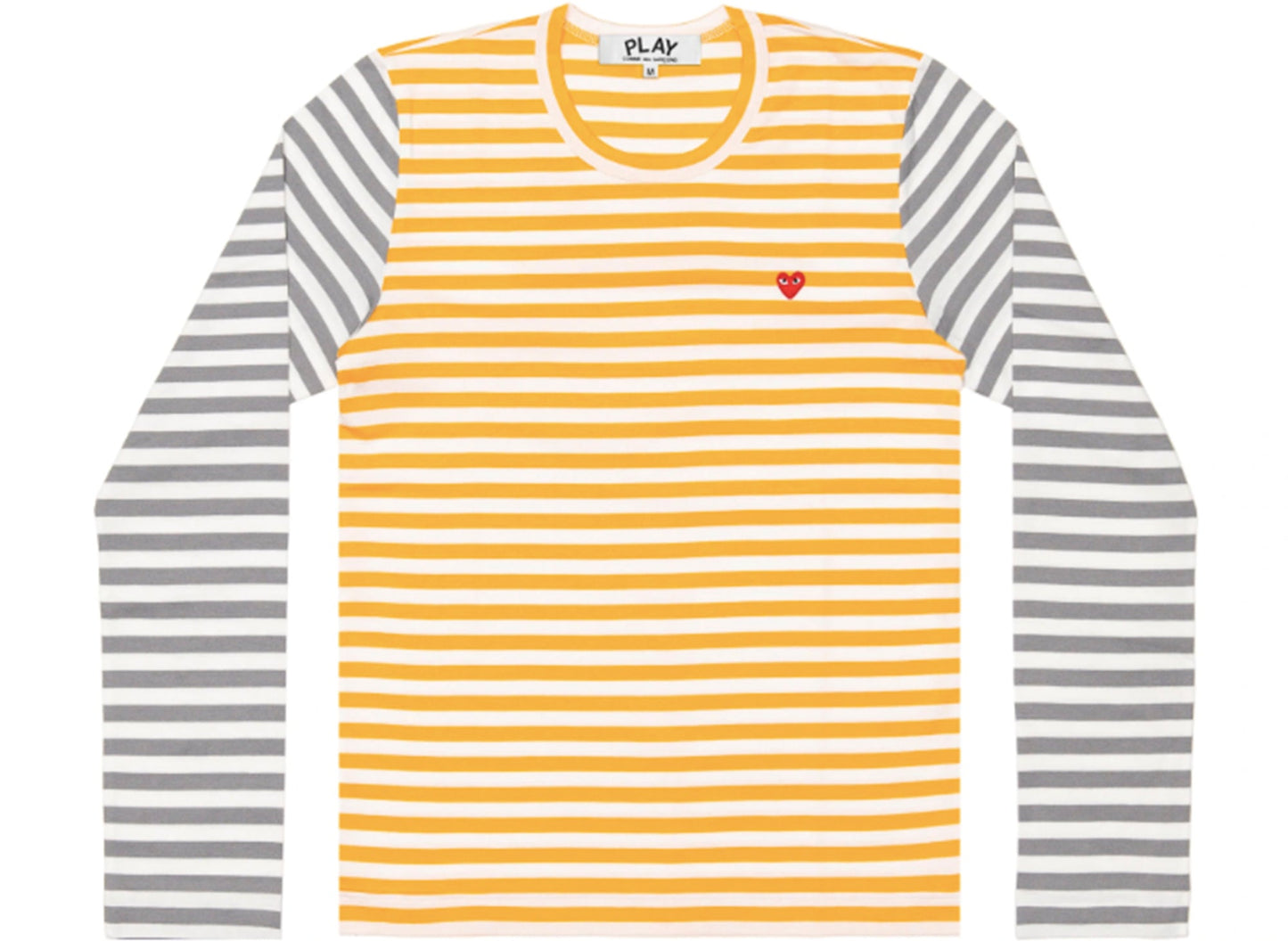 Camiseta de manga larga a rayas bicolor Comme des Garçons PLAY