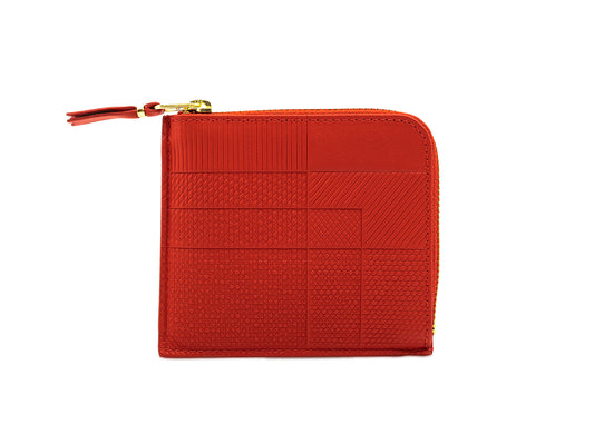 Comme des Garçons SA3100 Intersection Lines Wallet in Red