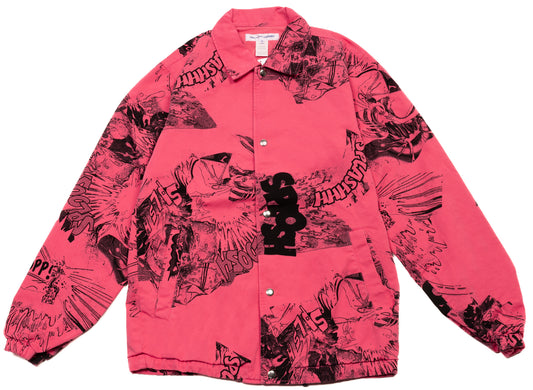 Comme des Garçons SHIRT Button-Up Jacket in Print A / Pink