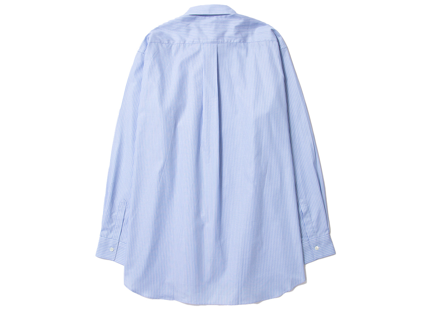 Comme des Garçons SHIRT Woven Button Up in Blue / White