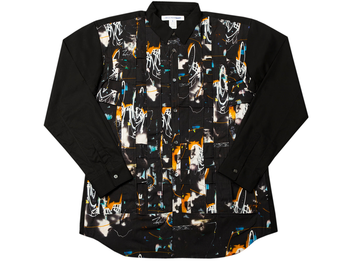 Comme des Garçons SHIRT x Futura Button-Up in Black
