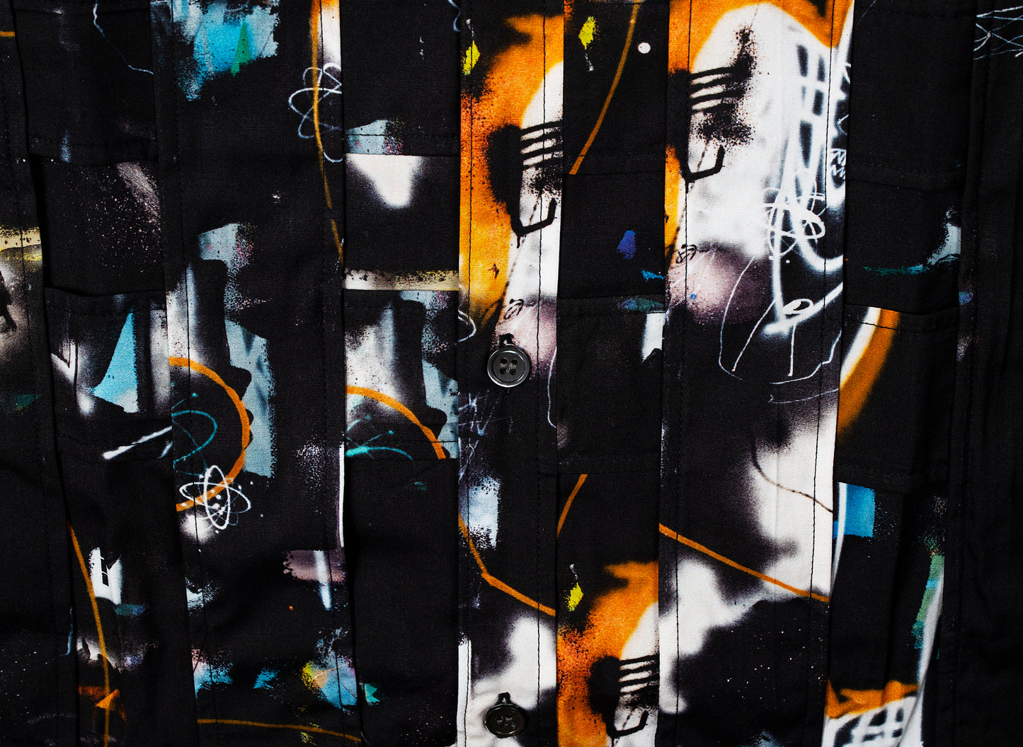 Comme des Garçons SHIRT x Futura Button-Up in Black