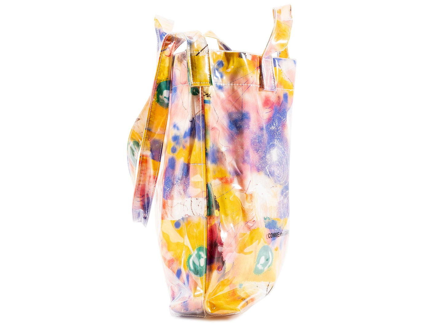 Bolso de tela Comme des Garçon SHIRT x Futura en amarillo