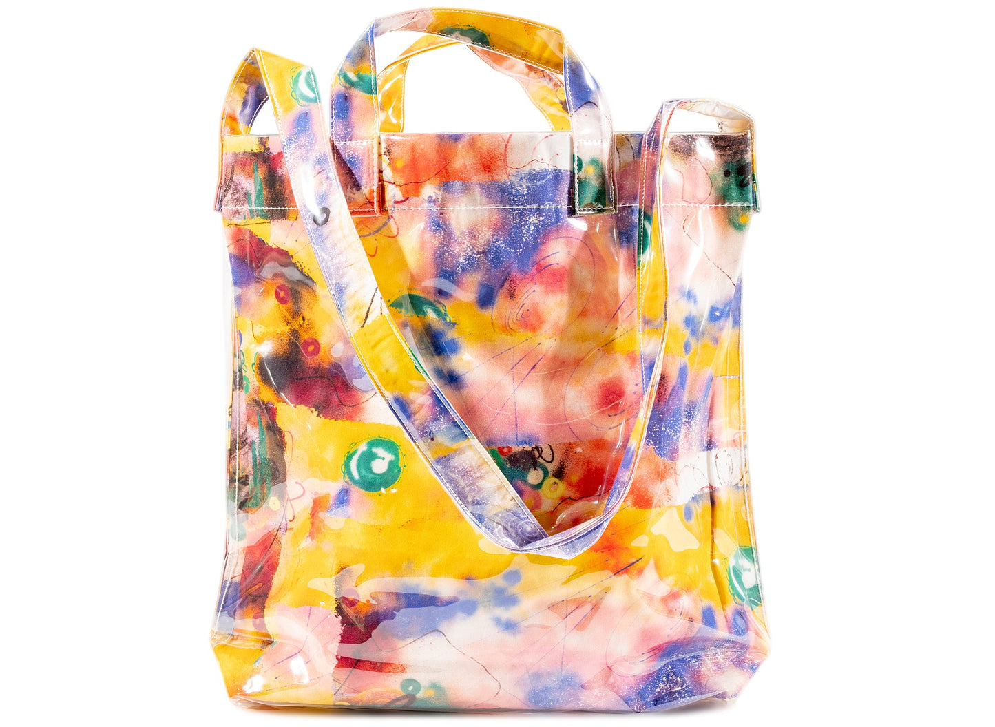 Bolso de tela Comme des Garçon SHIRT x Futura en amarillo