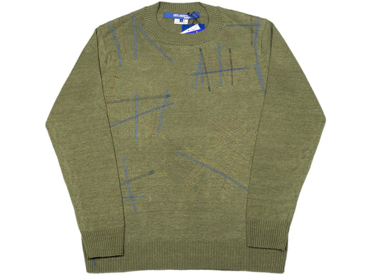 Comme des Garçons x Junya Watanabe Linen Sweater in Khaki