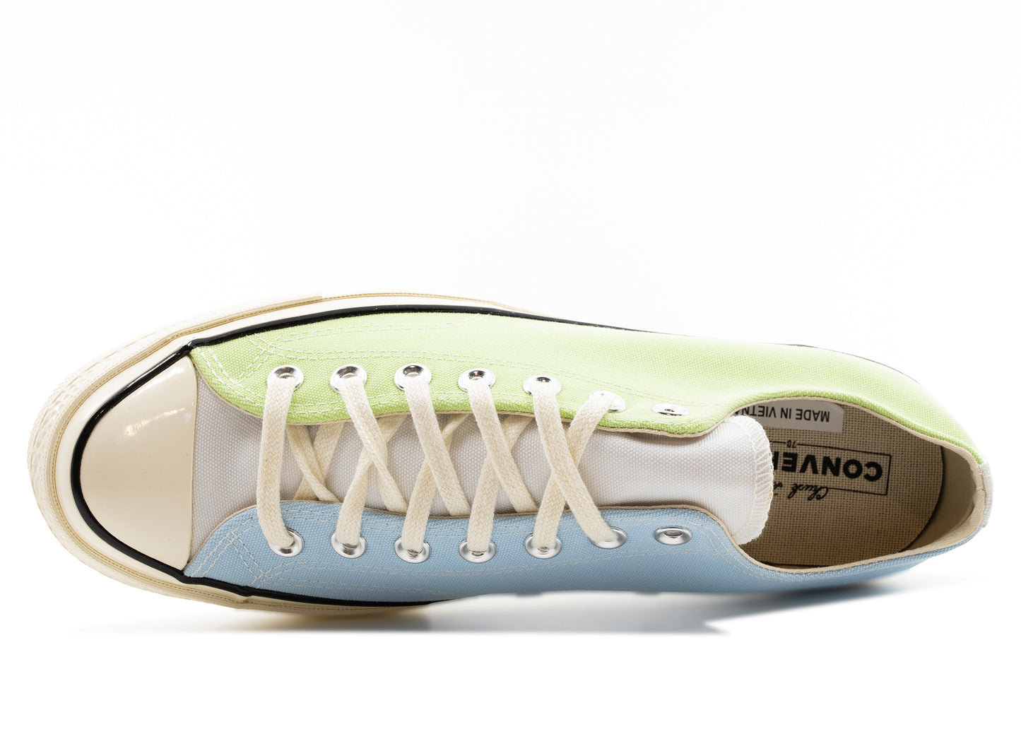 Converse Chuck 70 Ox in Chambray Blue / Spring Green