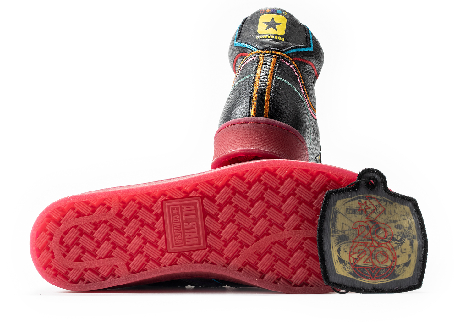 Converse Pro Leather Hi 'Chinese New Year' in Black / Gym Red