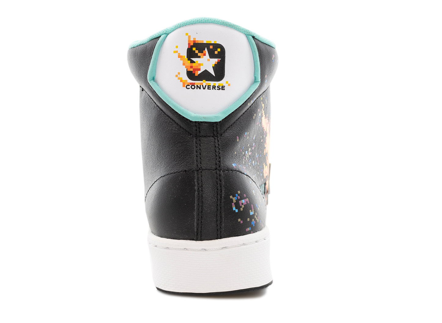 Converse Pro Leather Hi in Black / Tart Orange / White