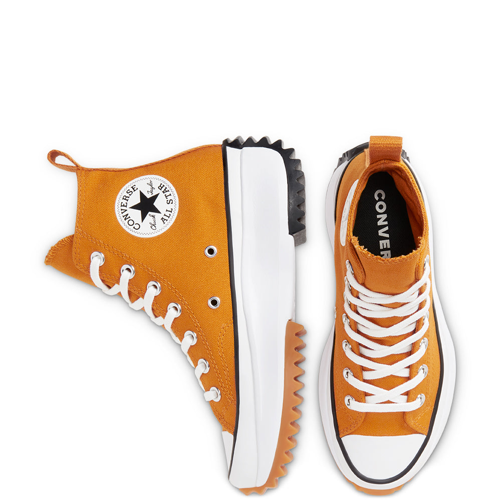 Converse Run Star Hike Hi in Saffron Yellow / White