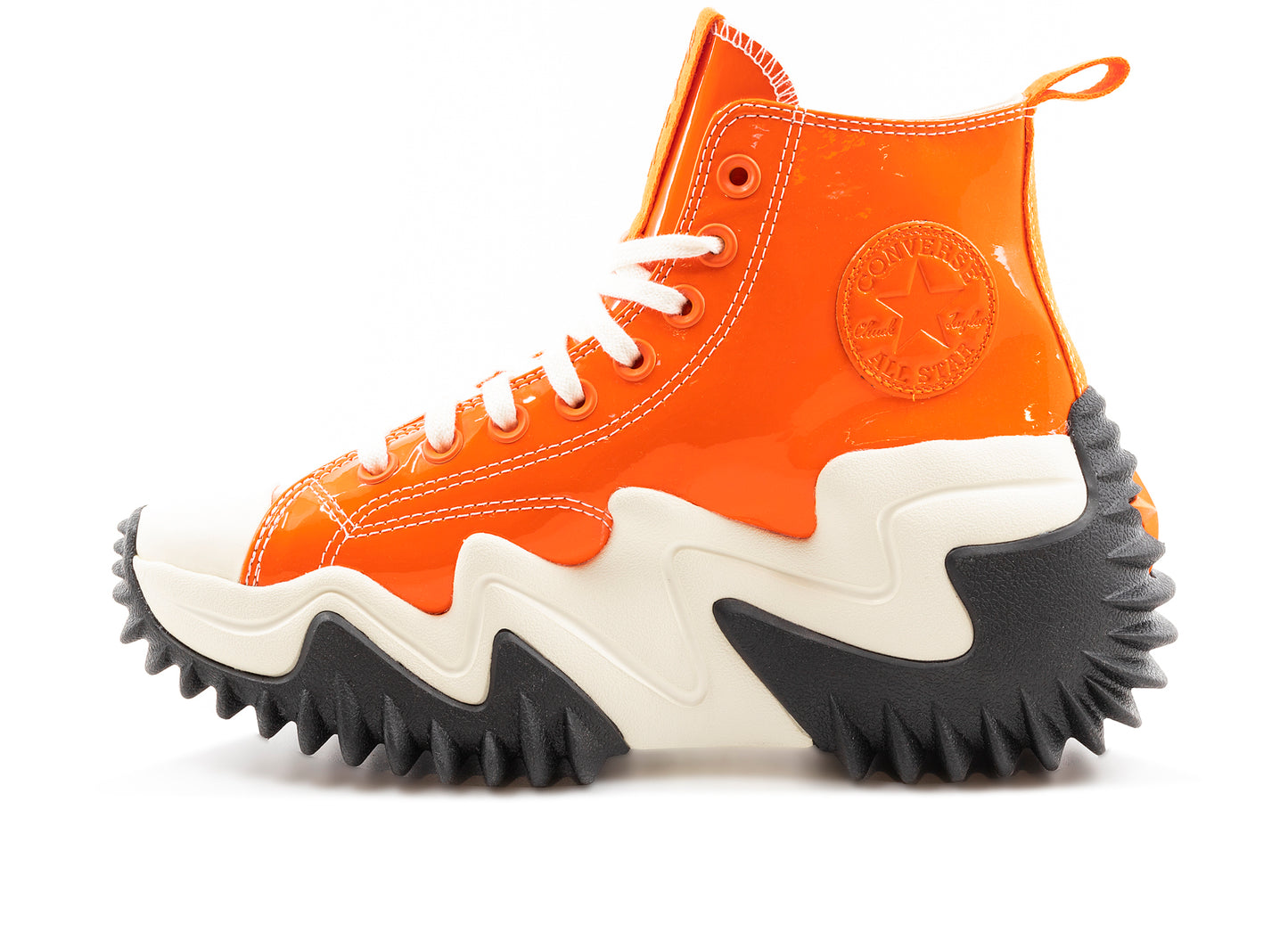 Converse Run Star Motion Hi in Bold Mandarin / Black