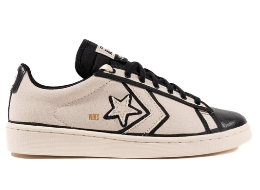 Converse x Joshua Vides Pro Leather Ox in Natural Ivory / Black / White