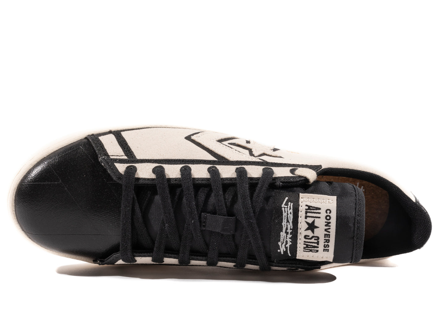 Converse x Joshua Vides Pro Leather Ox in Natural Ivory / Black / White