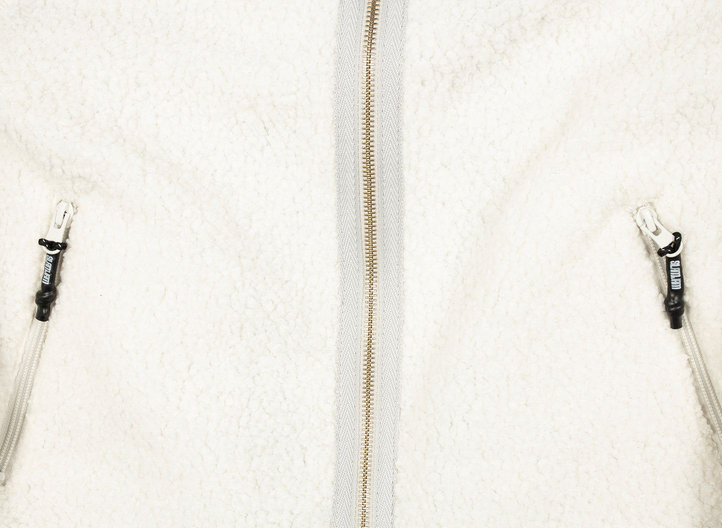 Chaqueta Sherpa Converse x Slam Jam en gris hueso
