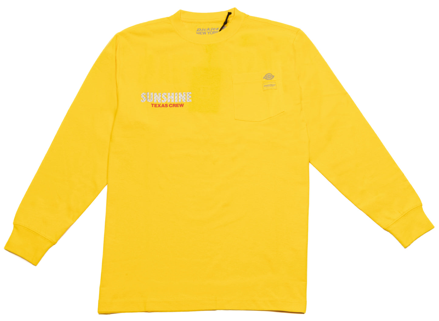 Dickies x New York Sunshine Knit L/S Pocket Tee in Yellow