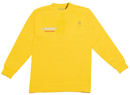 Dickies x New York Sunshine Knit L/S Pocket Tee in Yellow