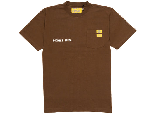 Dickies x New York Sunshine Knit S/S Pocket Tee in Brown