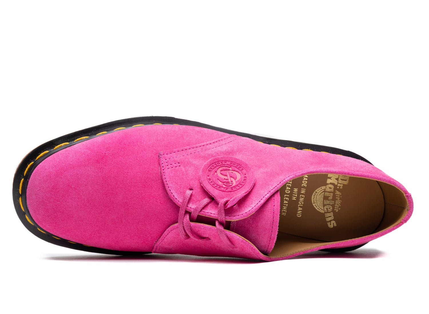 Dr. Martens 1461 Made in England Buck Suede Oxford in Pink / Multi-Color - view 4