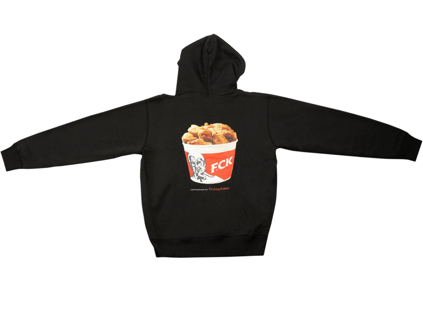 Fucking Rabbits FCK Hoodie in Black
