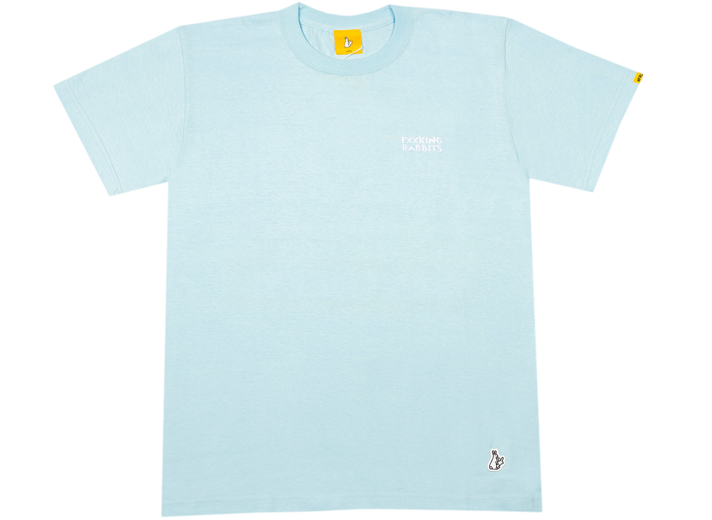 Fucking Rabbits Say Cheese T-Shirt Hellblau