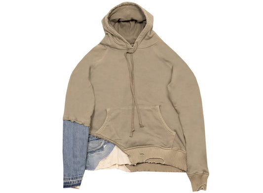 Greg Lauren Fragment Hoodie in Sage