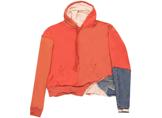 Greg Lauren Fragment Hoodie in Red