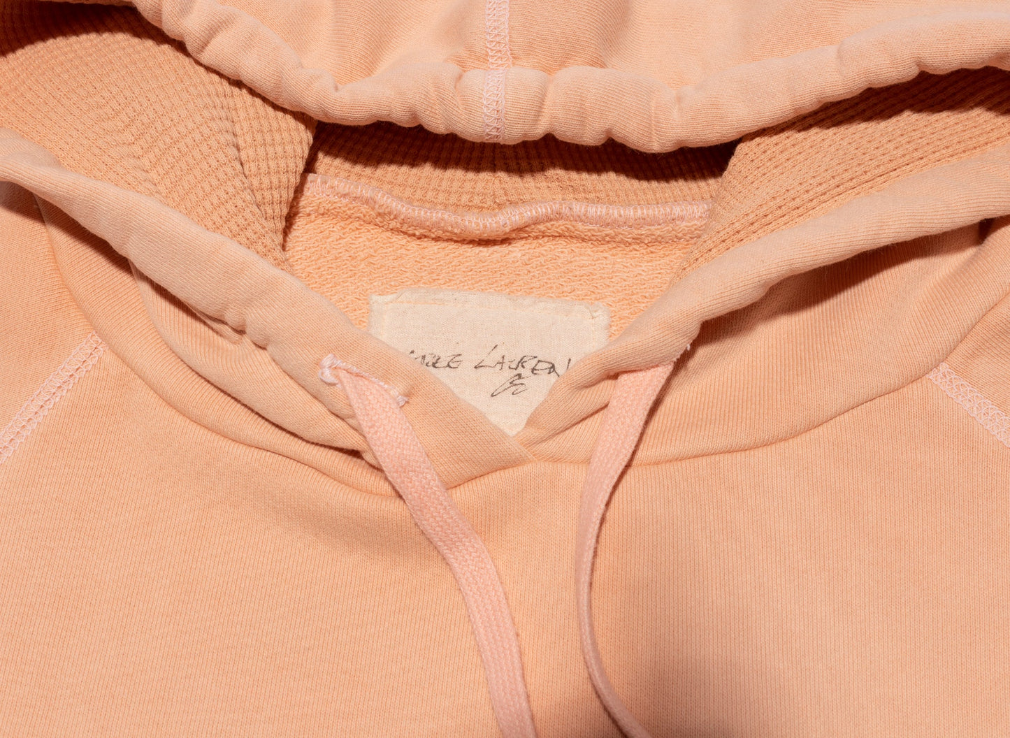 Greg Lauren Fragment Hoodie in Coral